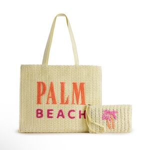 NWT Sonoma Maya Tote and Wristlet Set Palm Beach $40